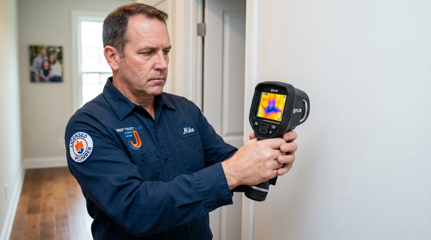 Thermal imaging leak detection by Johns Plumbing LLC in Nocona